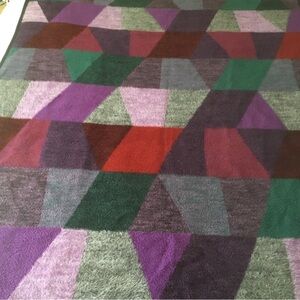 Biederlack of America Large Throw Blanket 53.5x71.5" Made Germany Reversible VTG